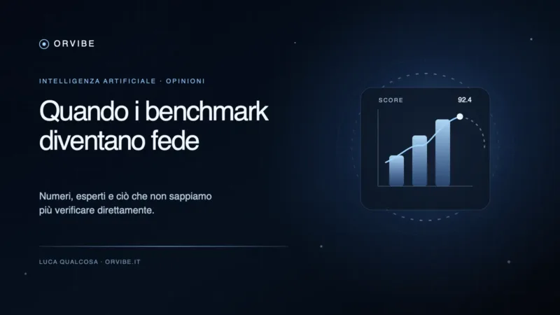 Grafico di benchmark e titolo Quando i benchmark diventano fede